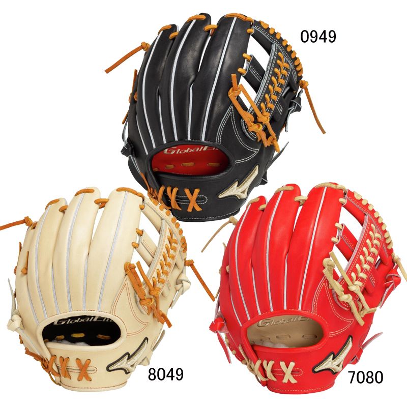 久保田 スラッガー 硬式 オーダーグローブ 内野用 黒 赤 久保田
