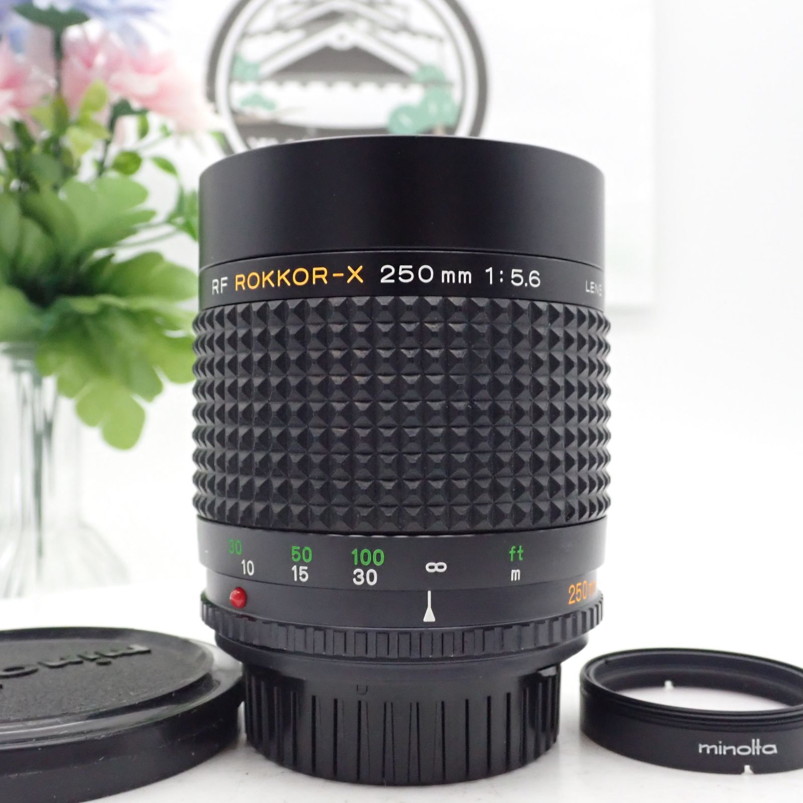 美品 作例付き MINOLTA RF ROKKOR-X 250mm F5.6 望遠 単焦点 ミラー 