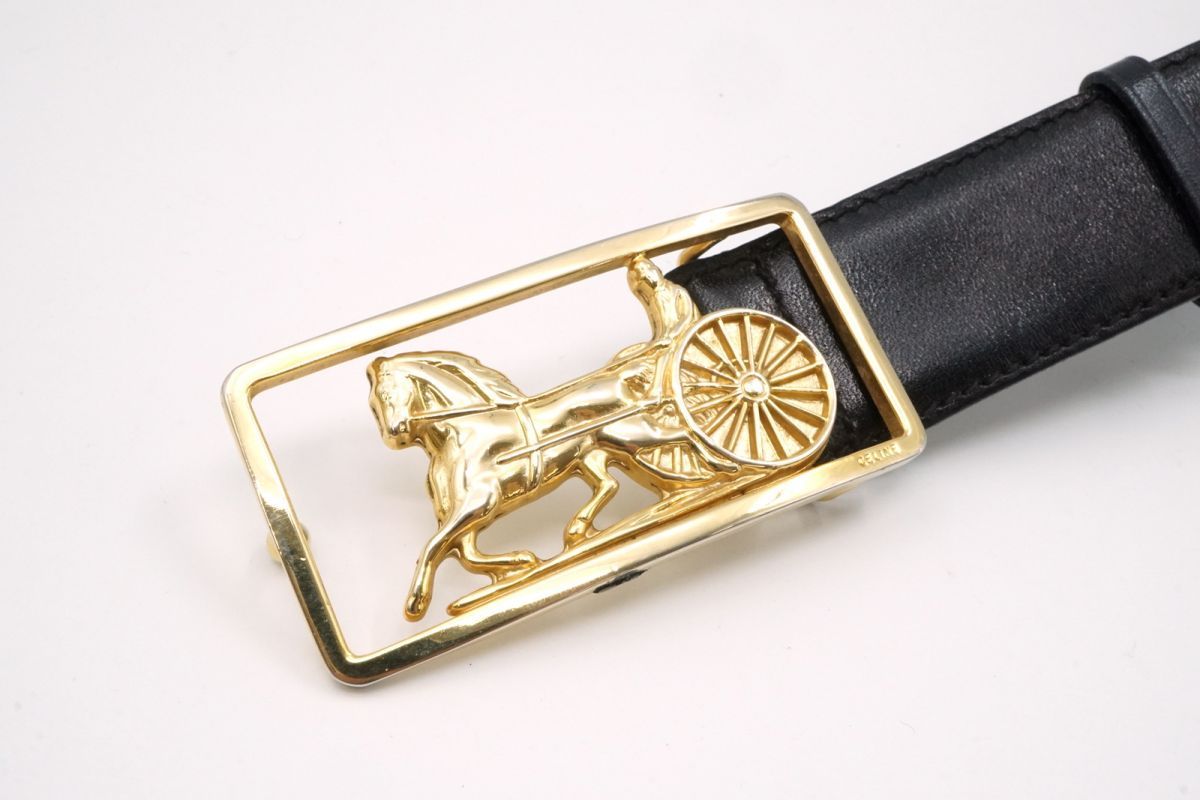 CELINE セリーヌ ベルト 馬車金具 バックル CELINE セリーヌ ベルト