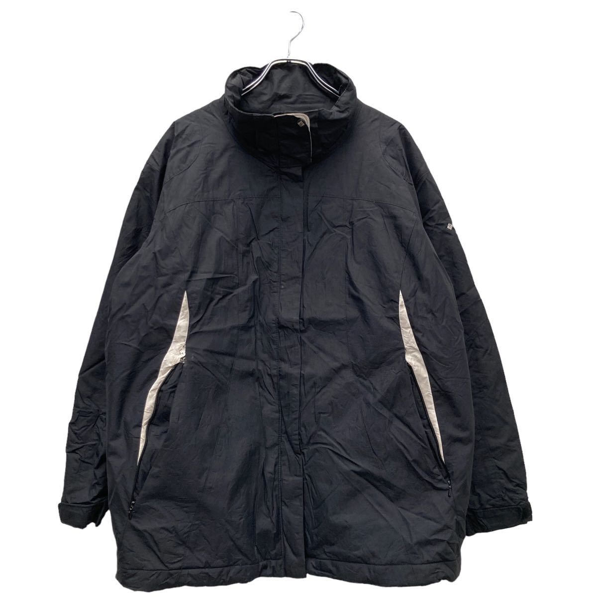 Columbia マウンテン ジャケット レディース 3XL ブラック ホワイト 