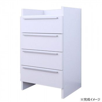 日本製組立家具 ランドリーチェスト 4段 CO-NC-9060H