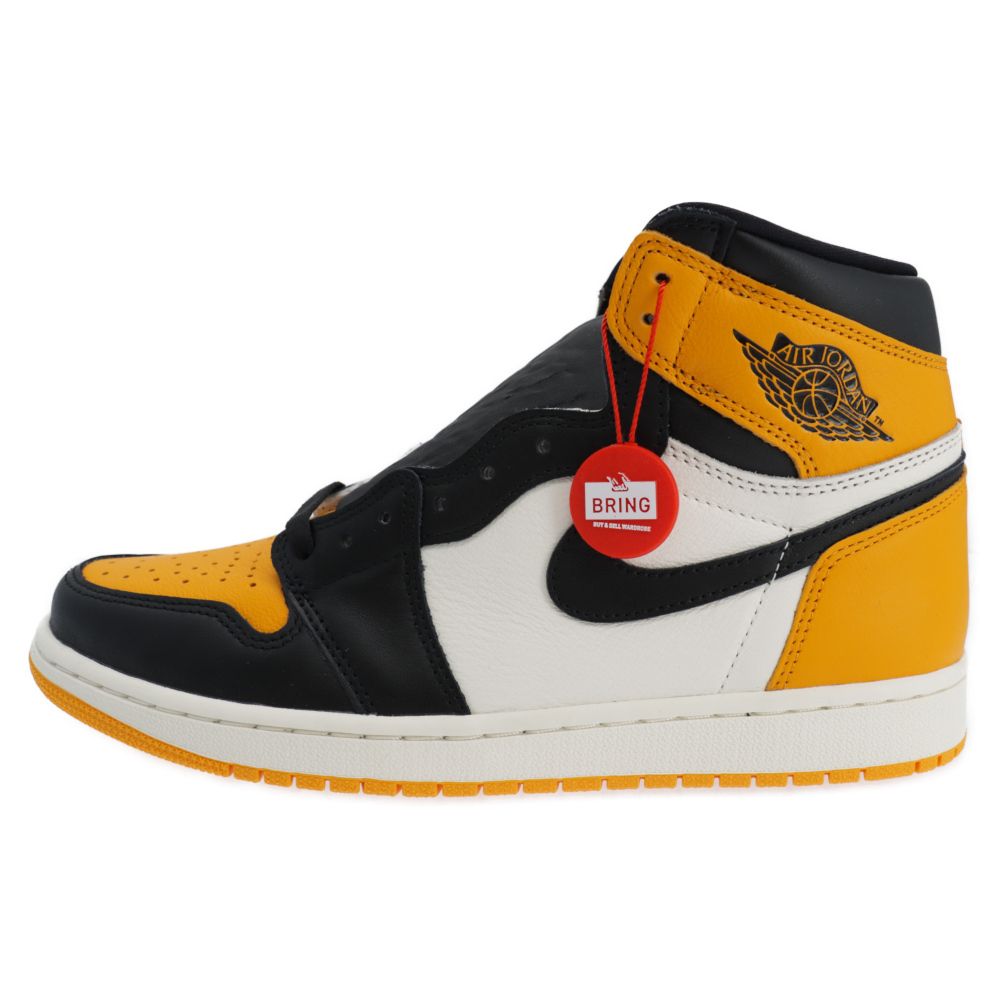 NIKE (ナイキ) AIR JORDAN 1 RETRO HIGH OG 555088-711 エアジョーダン1 タクシー ハイカットスニーカー  US9.5/27.5cm ホワイト/オレンジ - メルカリ