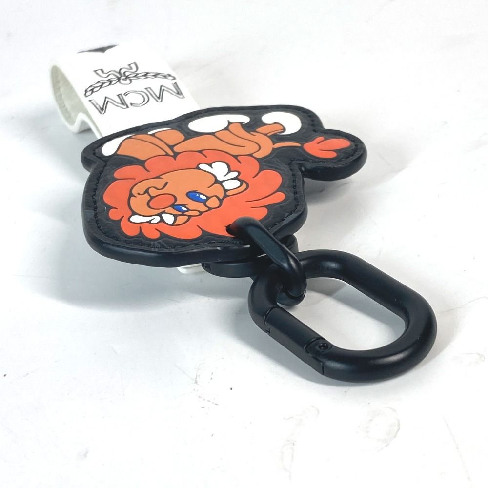 MCM キーホルダー ライオン キーホルダー バッグチャーム ライオン ブラウン 新品同様