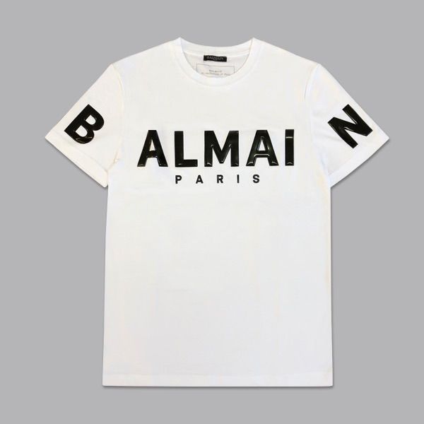 最終価格！正規品BALMAIN ホワイト ロゴ Tシャツ 半袖　訳あり美品 BALMAIN - BALMAIN バルマン Logo Tee フロントロゴ半袖Tシャツ