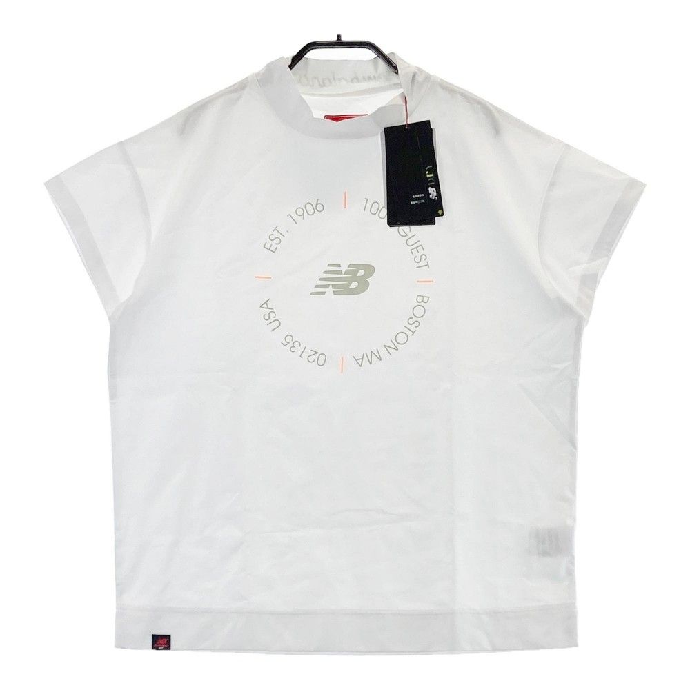 サイズ 2 NEW BALANCE ニューバランス 2025年モデル ハイネック 半袖Tシャツ ホワイト系 240101301617 ゴルフウェア レディース ストスト