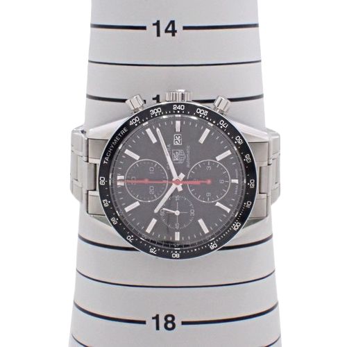 タグホイヤー カレラ クロノグラフ 自動巻き 腕時計 ステンレススチール SS ブラック CV2014.CR9003 メンズ 40802053478【アラモード】
