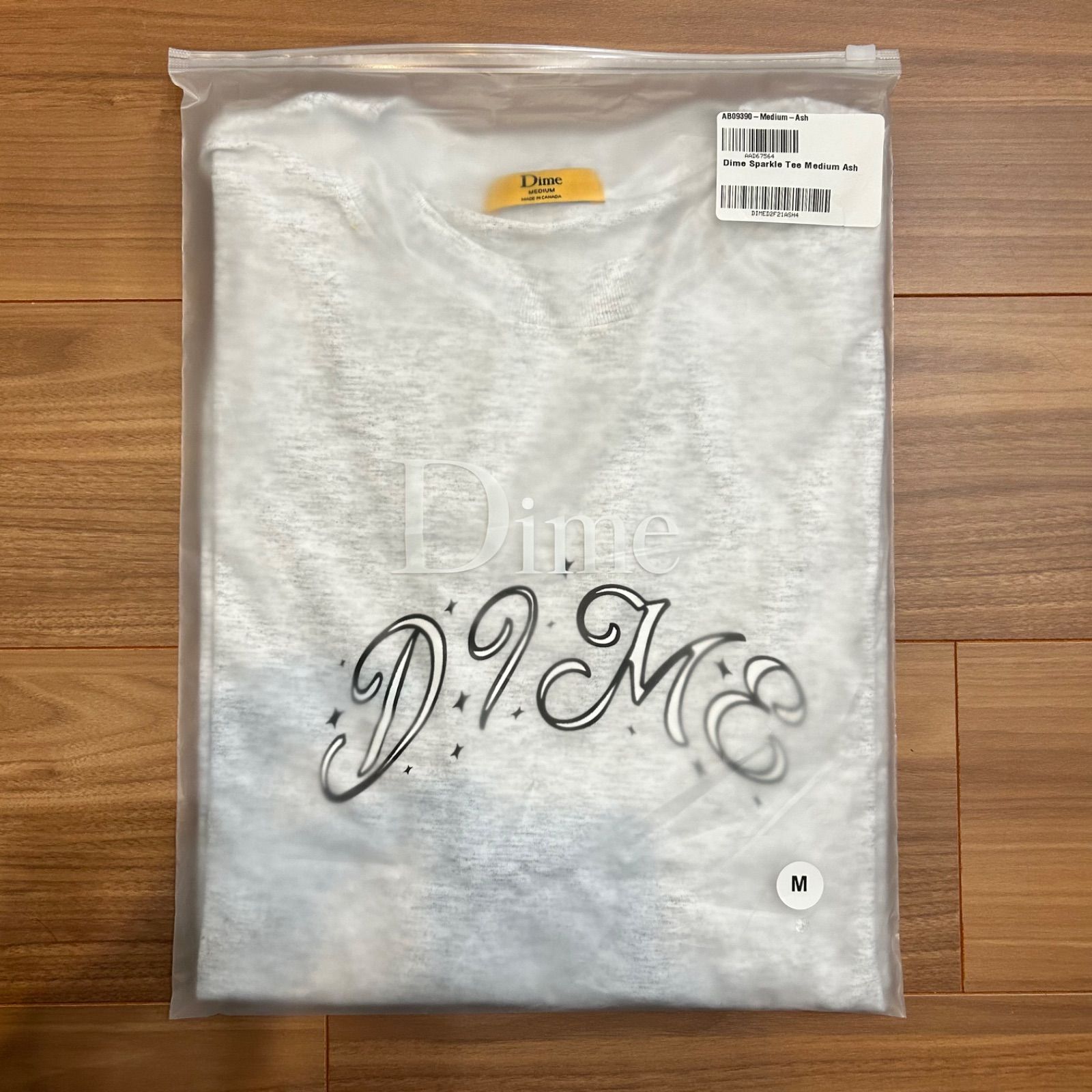 DIME新品未使用 DIME ダイム スパークルロゴ Tシャツ ブラック