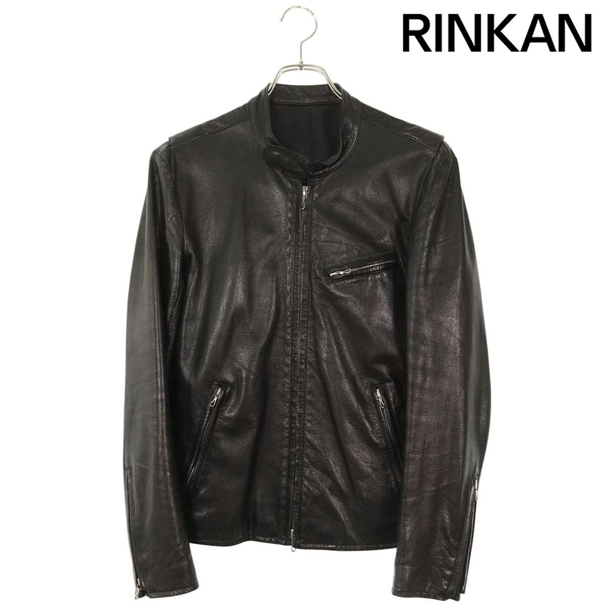LITHIUM HOMME 44 レザージャケット　ブラックLH28-0104 LITHIUM HOMME 44 レザージャケット ブラック - メルカリ
