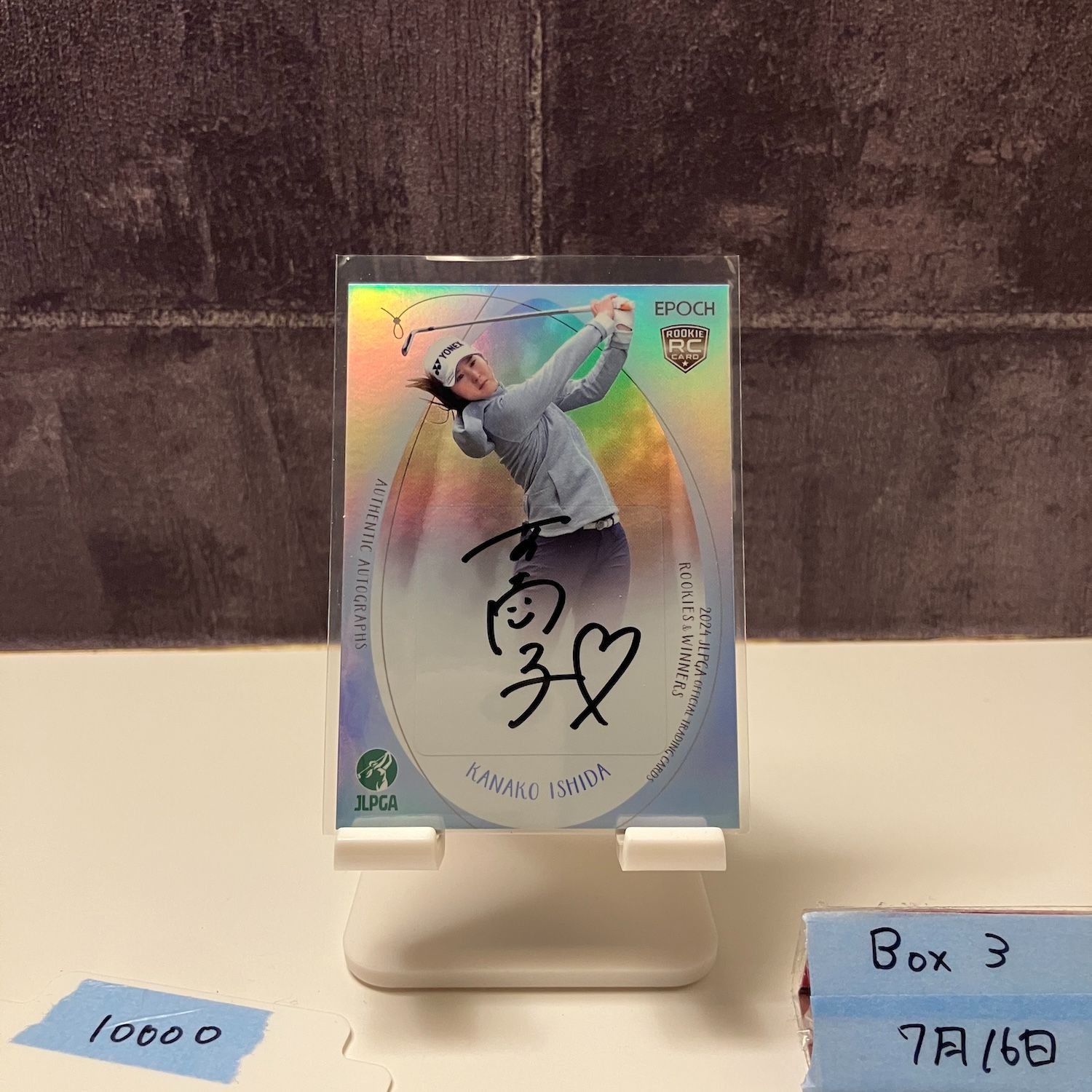 2025 EPOCH ROOKIES - WINNERS 石田可南子 25|30 直筆サイン JLPGA RC ルーキー Rookie カード