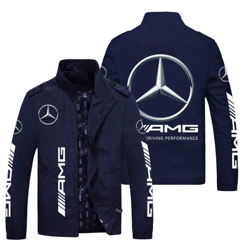 新品 メルセデス・ベンツ AMG モータースポーツ ロゴ 冬服 防水防風ジャケット アウトドアスポーツウェア 釣り服 M~6XL　ブラック