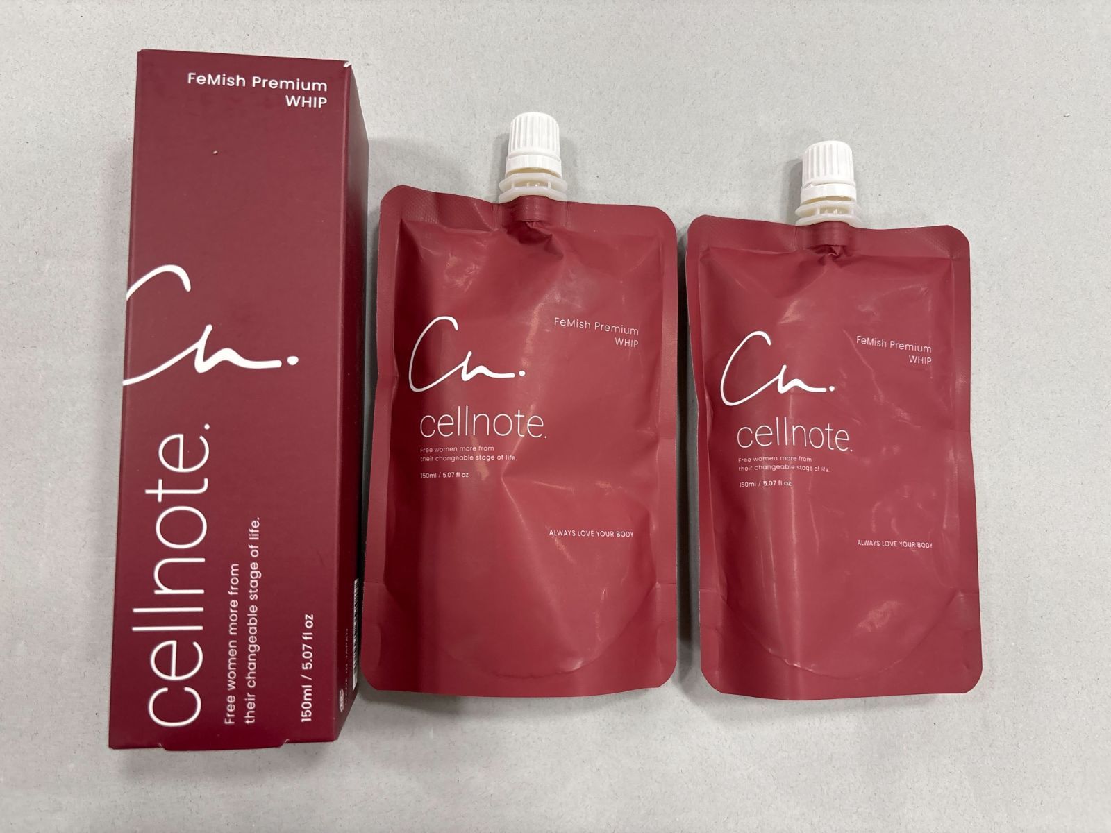 【新品未使用】セルノート　フェミッシュプレミアムホイップ　150ml cellnote.セルノート フェミッシュプレミアムホイップ FeMiSh