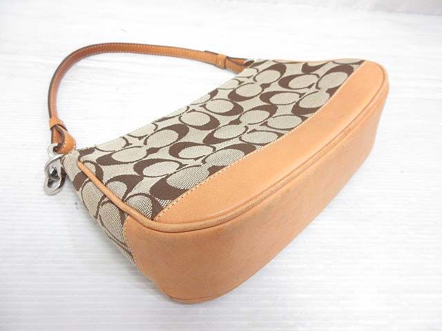 正規品　COACH コーチ　アクセサリーポーチ　ミニバッグ　6094 コーチ COACH 6094 シグネチャー デミポーチ アクセサリーポーチ