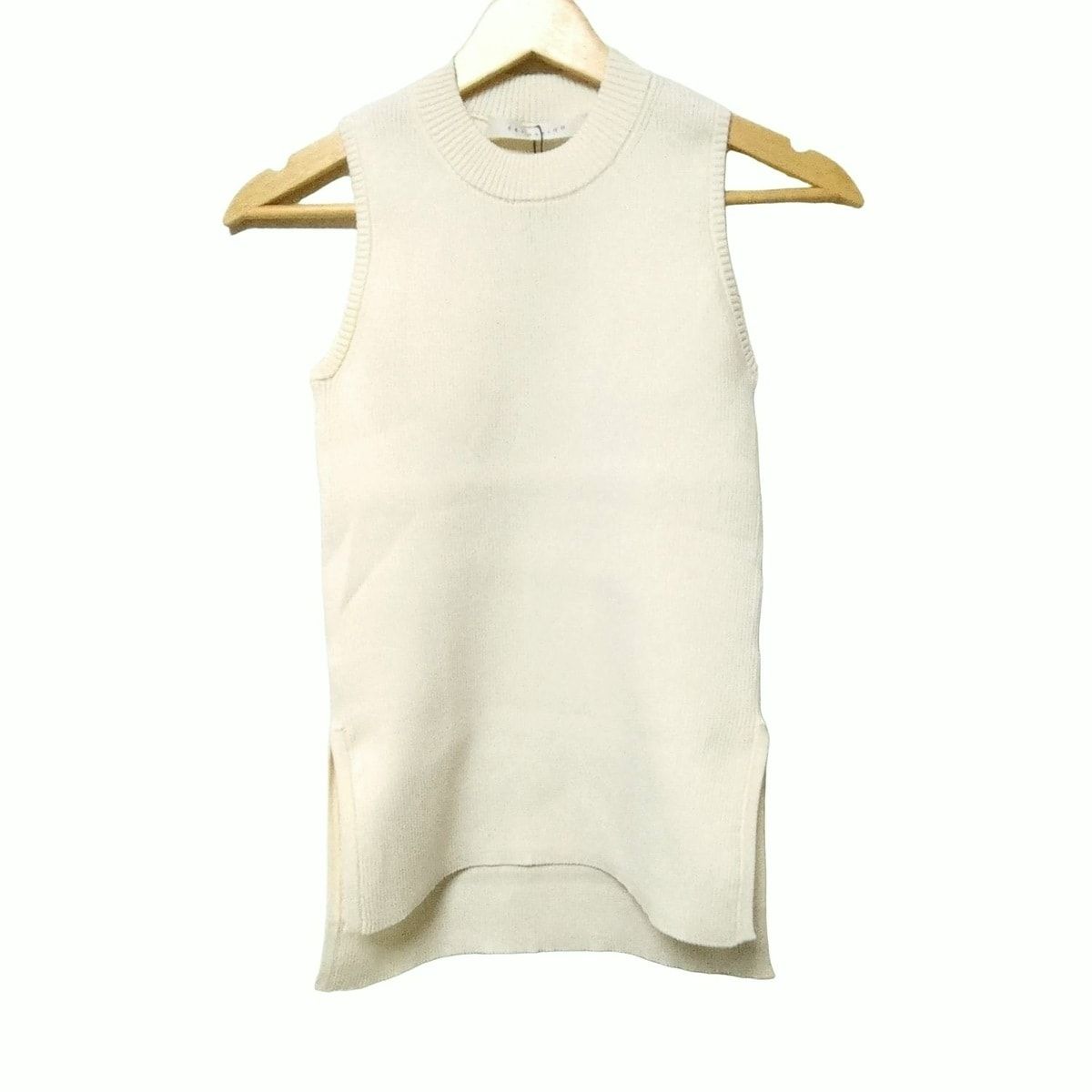 ESTNATION エストネーション ノースリーブカットソー サイズF レディース - アイボリー クルーネック