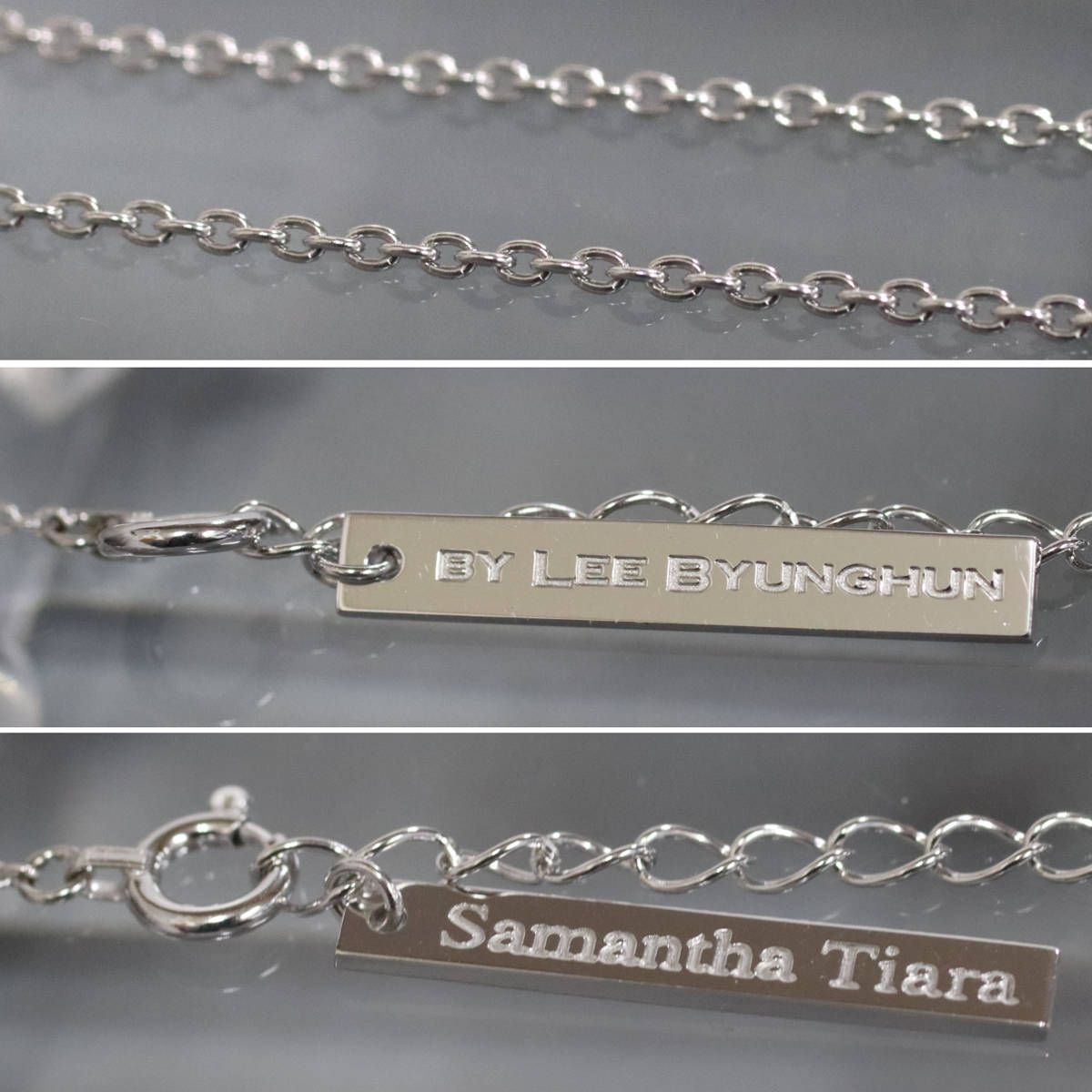 Samantha Tiara K18WG イ・ビョンホンコラボ ネックレス ゼブラ 