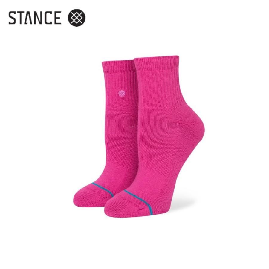 STANCE WOMENS ICON QTR レディース ソックス 靴下 マゼンタ