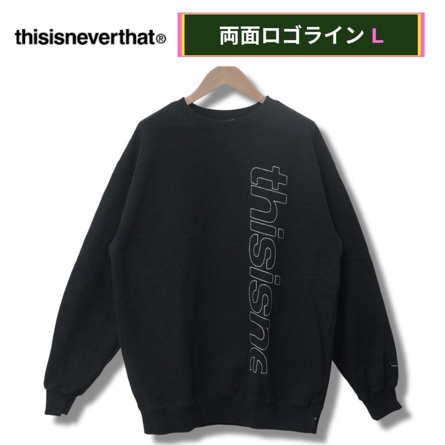 ディスイズネバーザット ネバザ パーカー スウェット ロゴ S 黒 16314