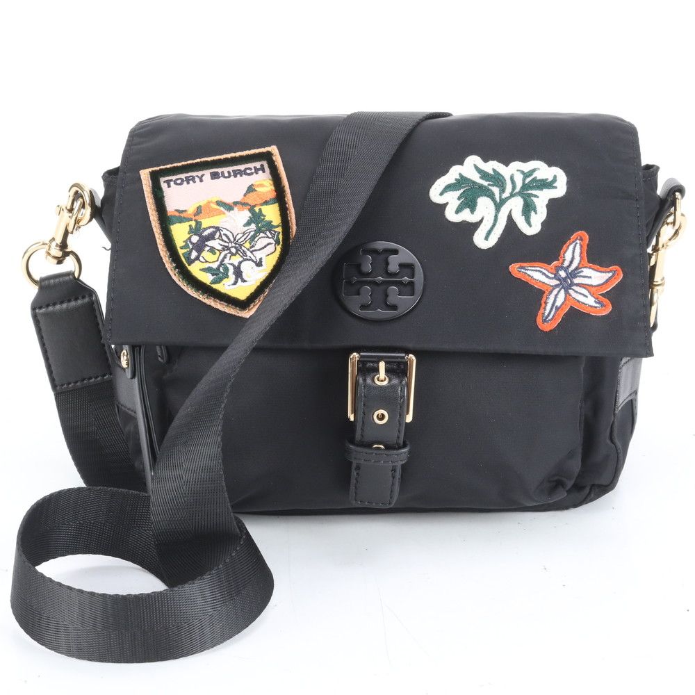 極美品 トリーバーチ ティルダ ワッペン レザー ショルダー