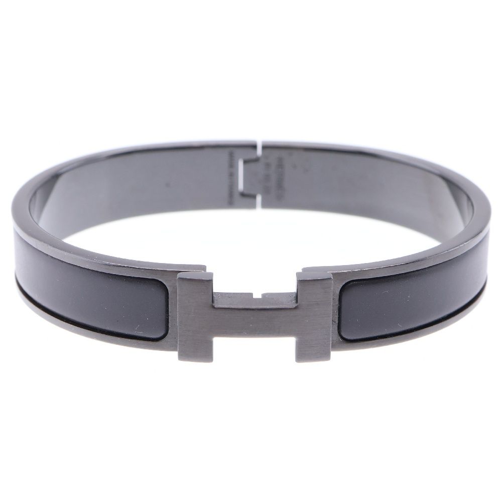 HERMES H バングル　クリック　ブラック クリックH エルメス ブレスレット バングル クリックHH ソー