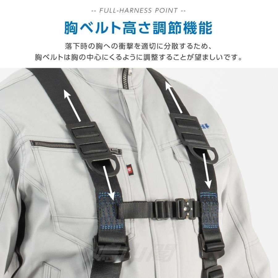 フルハーネス ダブルランヤード付き