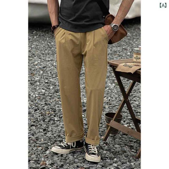 XL メンズ ファッション 服 男性用 オシャレ シンプル 大人 かっこいい 大きいサイズ ストリート 紳士服 マウンテン スタイル レトロ 多機能 速乾 冷感 ストレッチパンツ アウトドア スポーツ カジュアル パンツ 薄手 夏