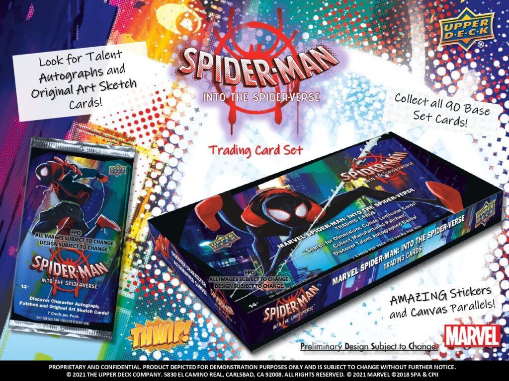 2022 Marvel Spider-Man Into the Spider-Verse Trading Cards Box