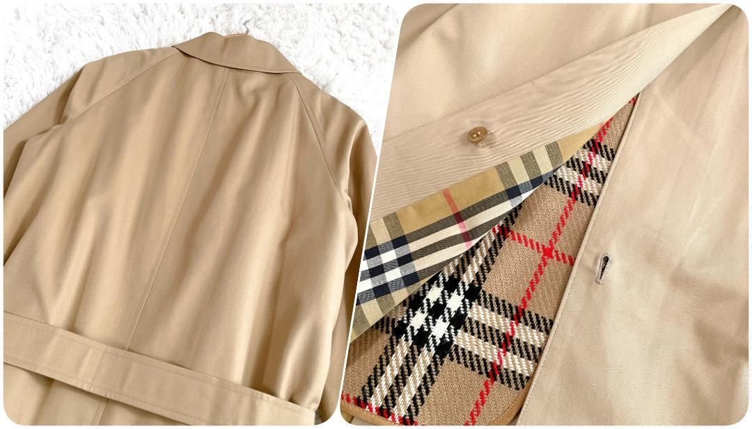 極美品♡バーバリー　ステンカラーコート　ロング　ライナー　ノバチェック　ベージュ ✨極美品✨ バーバリー ステンカラーコート ノバチェック