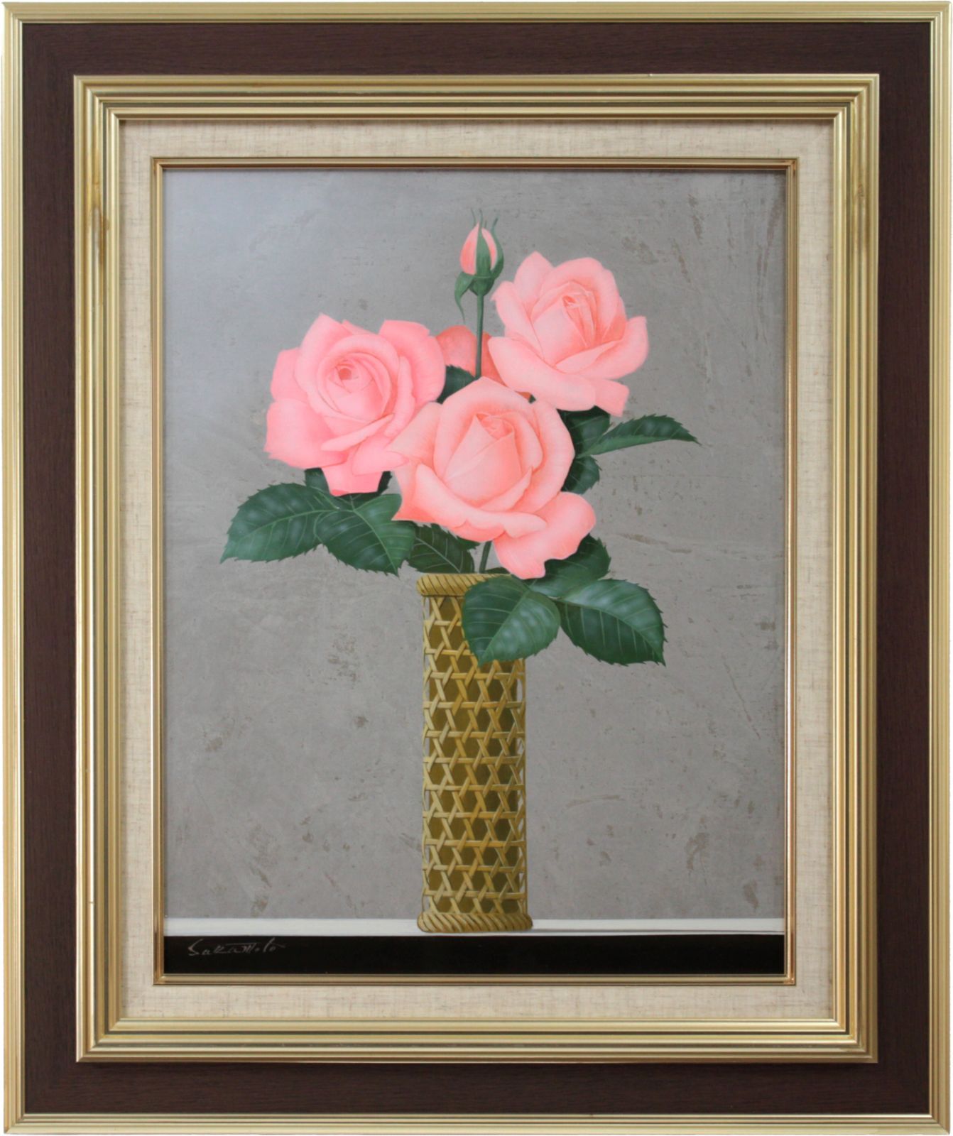 阪本修次 油絵・油彩画『バラ』【真作保証】 絵画 阪本修次 油絵・油彩画『バラ』【真作保証】 絵画 - メルカリ