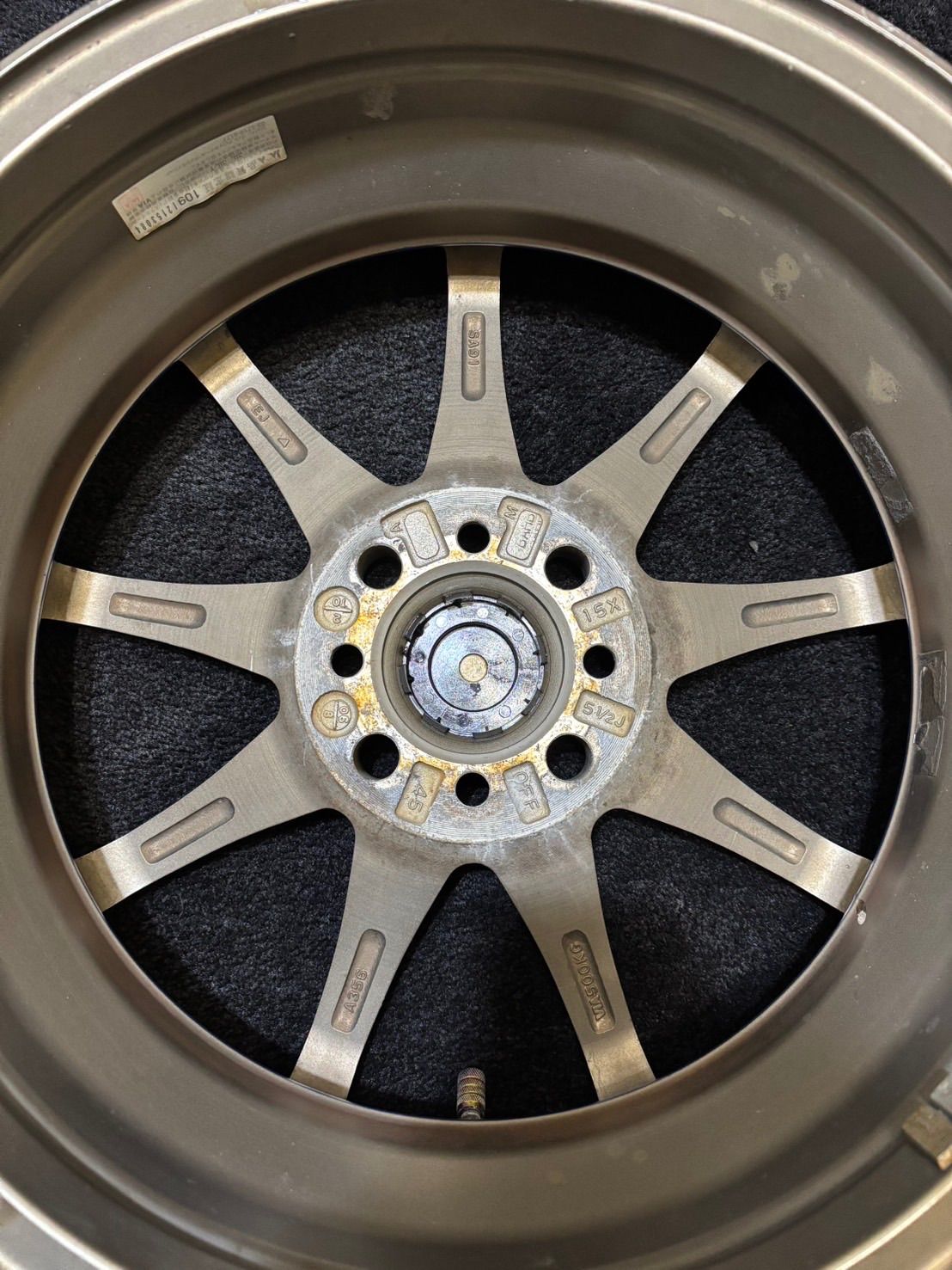 WedsSport SA-70 +15インチタイヤ ☆WedsSport SA-70 15インチ 5.5J +45 100 4H アルミホイール 4