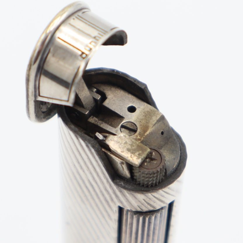 dunhill ダンヒル ガスライター スリム ローラー式 シルバー