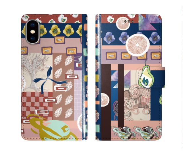  スカラー スマホケース Galaxy S24 SC-51E 手帳型 ギャラクシー SC-53E SC-53D SC-56C SC-53B SC-51A SC-42A スマホカバー 全機種対応 scolar フラワー オレンジ 土星 スカラコ かわいい その他