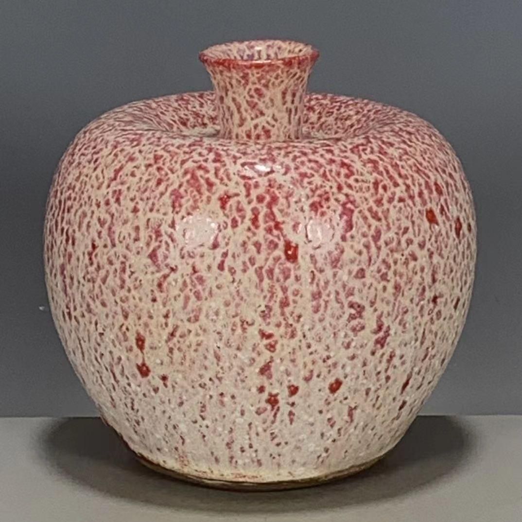 大清雍正窯変釉苹果尊賞瓶 景徳鎮 陶磁器 装飾品 現代工芸品