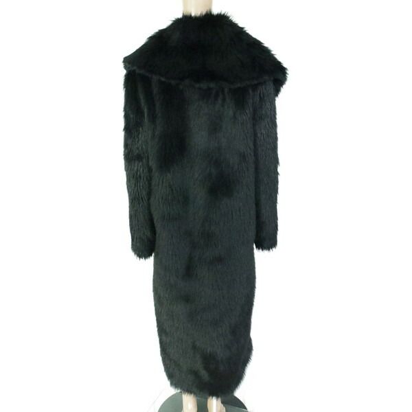 75%OFF メイメイジェイ MEIMEI J コート 40 ECO150 Mサイズ ブラック レディース ロングコート ファーコート アウター イタリア製