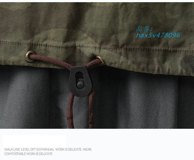 ミリタリージャケット メンズ カモフラージュ 迷彩柄 ハーフジップ フード付き ジャケット ゆったり メンズ アメカジスタイル プルオーバーかっこいい hax5v478096 KANDAIZUMI_COM