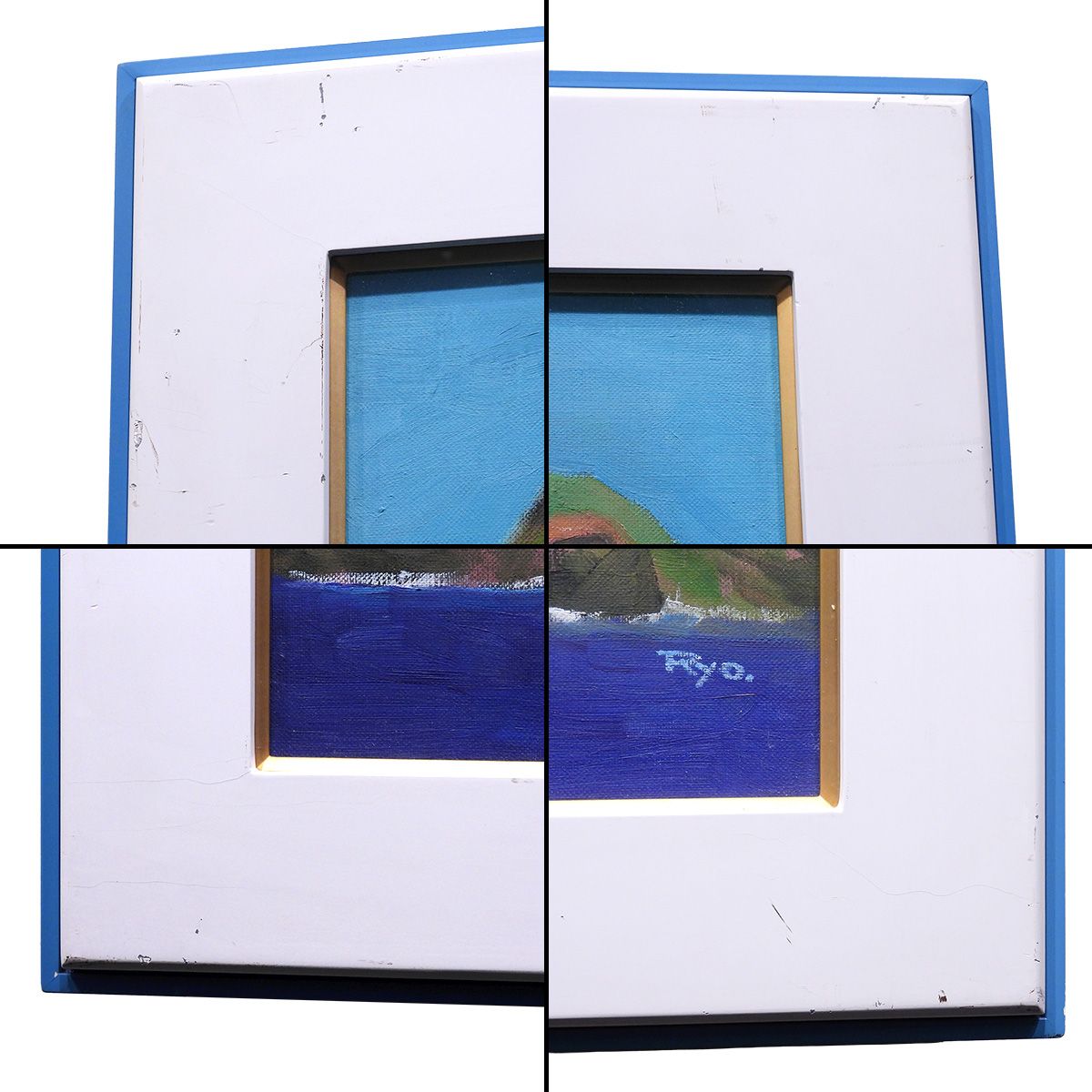 柳原良平 鳥島 小笠原 油彩10号 風景画 船 アート 絵画原画 油絵 真作保証 柳原良平 鳥島 小笠原 油彩10号 風景画 客船 にっぽん丸