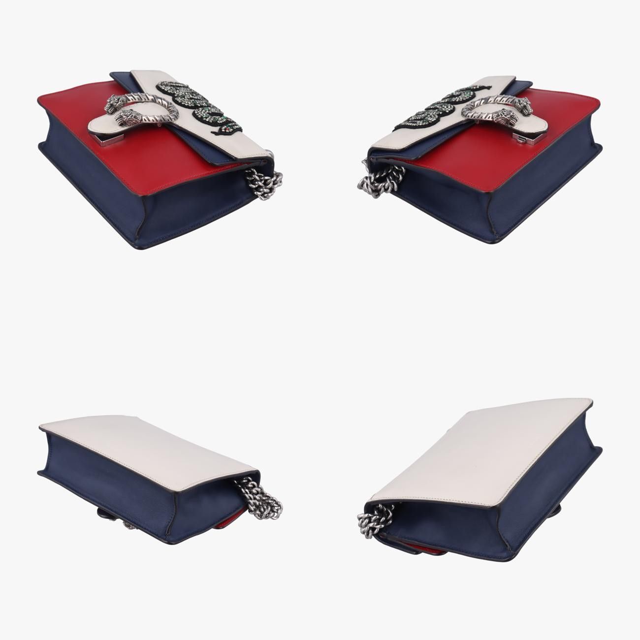 グッチGucciディオニュソスアイボリー×レッド×ネイビー×マルチ レザー421970A022168104