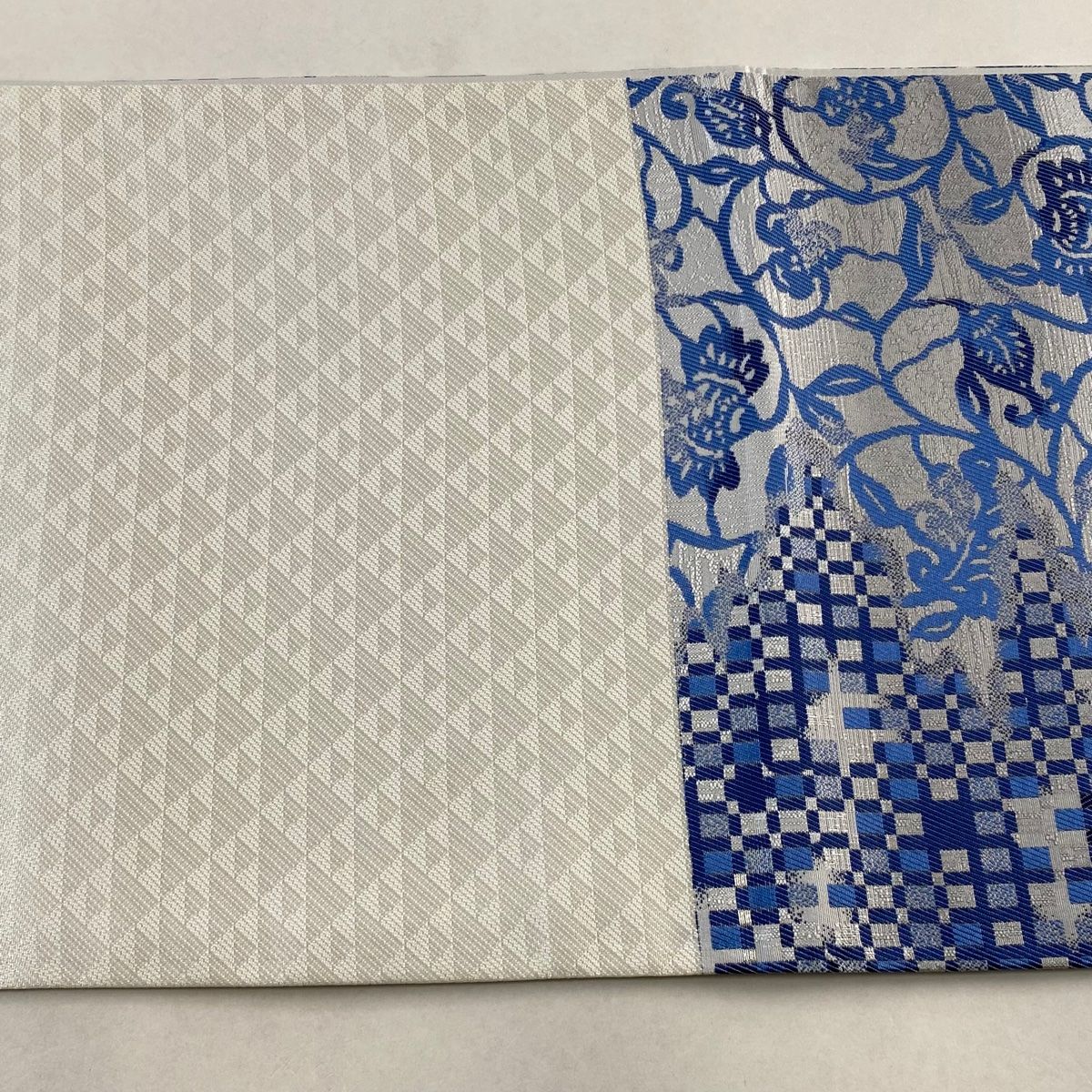 花唐草袋帯、半襟2点セット M151】90点セット袋帯 刺繍佐賀錦更紗宝相華鳳凰波頭鴛鴦花柄