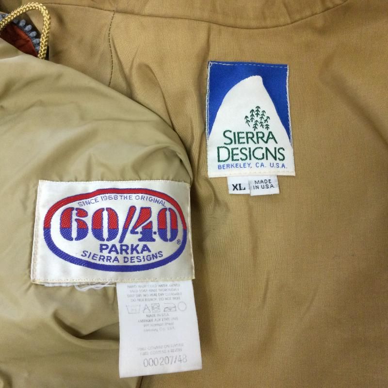 80年代 USA製 8本木 SIERRA DESIGNS 60/40クロス SIERRA DESIGNS シェラデザイン ジャケット、上着 ジャンパー