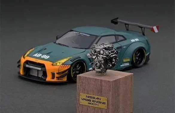 イグニッションモデル IG2557 1|43 LBワークス 日産 GT-R R35 type 2 マットグリーン エンジン付 IG2557 1|43 LB-WORKS Nissan Matte Green With Engine Limited