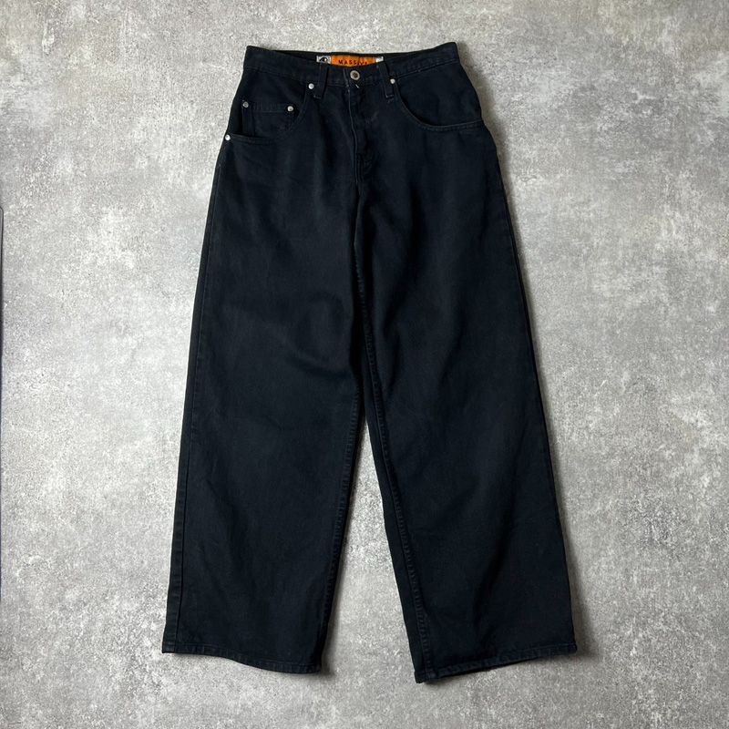 90s Levis シルバータブ MASSIVE ワイド ブラック デニム パンツ 29 30 