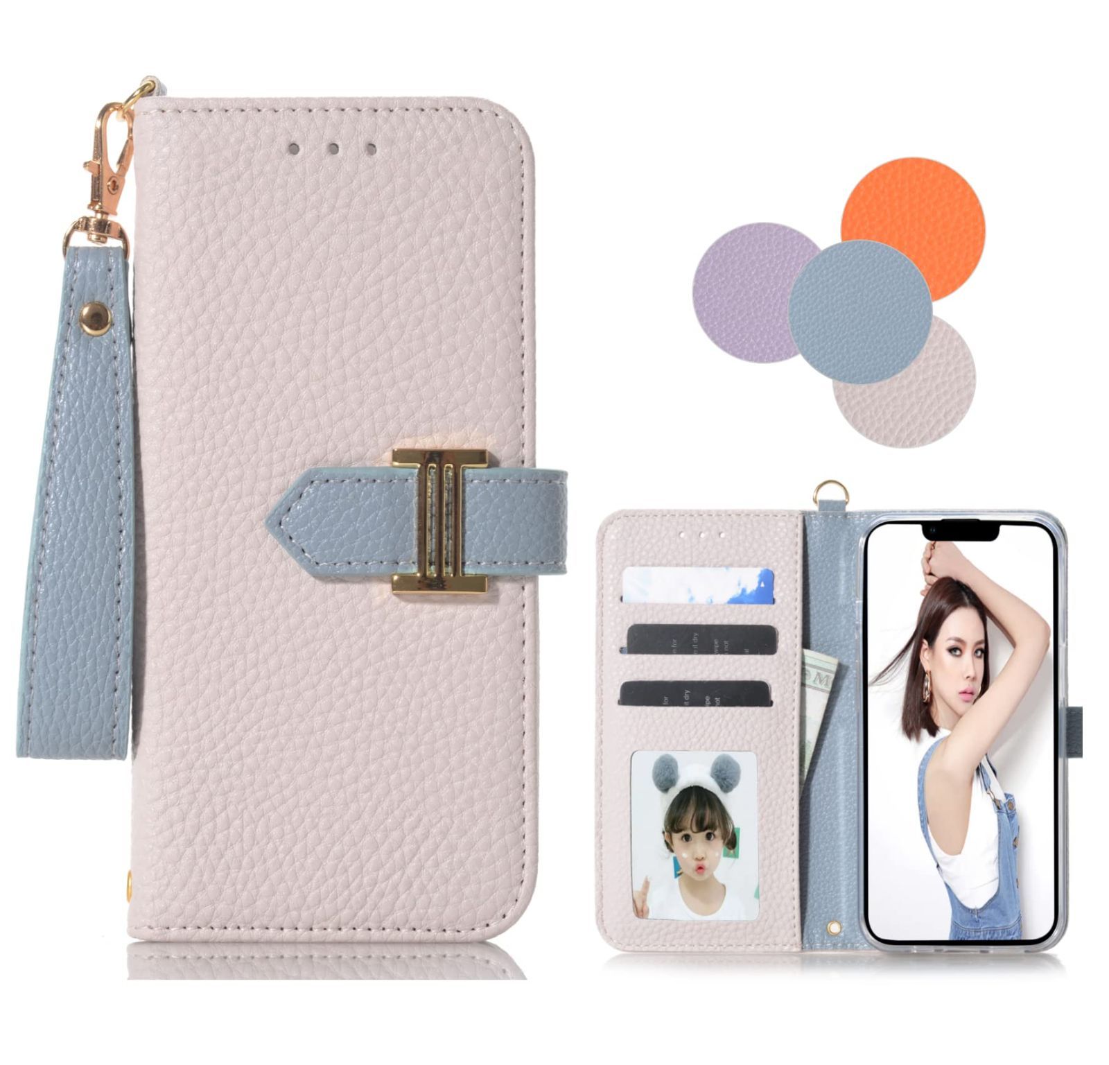 Galaxy A23 5G ケース 手帳型 SC-56Cケース手帳型 SCG18ケース 手帳型 ギャラクシー A23 ケースGalaxy A23 5G手帳型 ストラップ付き おしゃれ かわい い Galaxy A23 スマホケース 携帯カバー カ