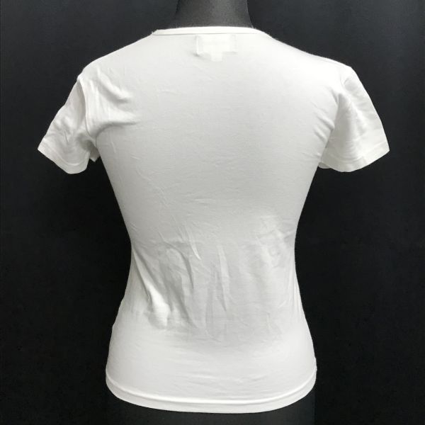 EMPORIO ARMANI - 日本製/正規代理店タグ★エンポリオアルマーニ/EMPORIO ARMANI★ストレッチ/半袖Tシャツ【レディースS/白/white】ジョルジオ/Tops/Made in Japan◆cBH900 日本製/正規代理店タグ☆エンポリオアルマーニ/EMPORIO ARMANI