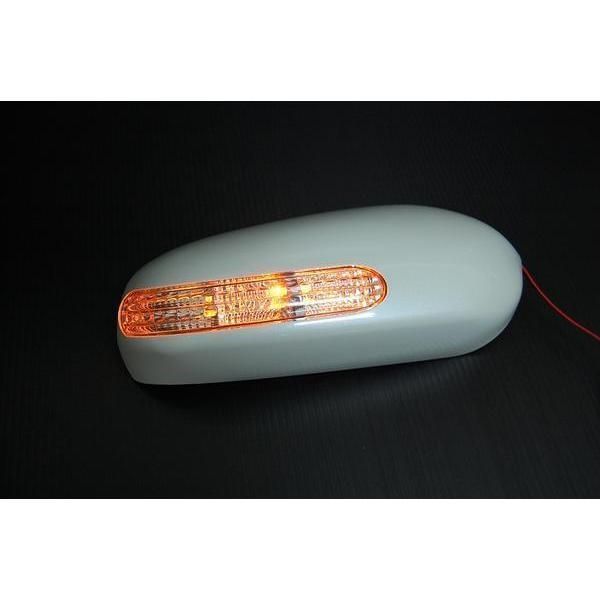 在庫処分 純正色QX1塗装済み J31 ティアナ LED ウィンカーミラー 純正交換タイプ // 日産 ドアミラー ミラーウインカー ウィンカー カバー 交換式 ターンランプ
