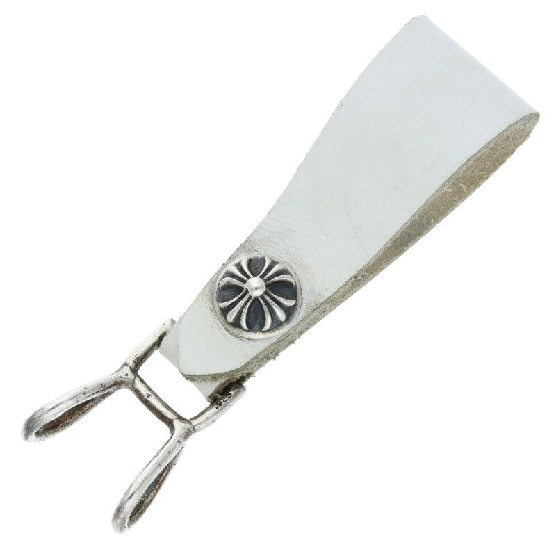 クロムハーツ BELT LOOP クロスボールボタンレザーベルトループ メンズ