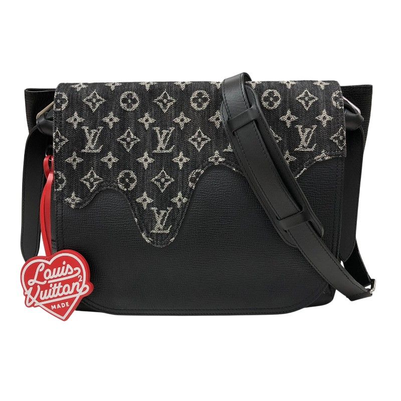 ルイ ヴィトン LOUIS VUITTON ブサス トーキョー NIGOコラボ M45971 ノワール モノグラム デニム メンズ ショルダーバッグ