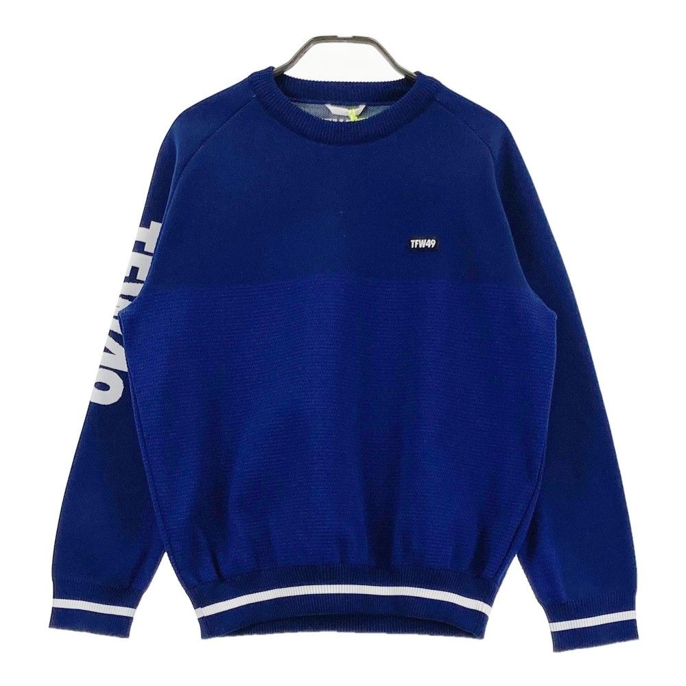 サイズ M TFW49 ティーエフダブリューフォーティーナイン TL09232001 ニット ROUND NECK KNIT ネイビー系 240101419472 ゴルフウェア レディース ストスト