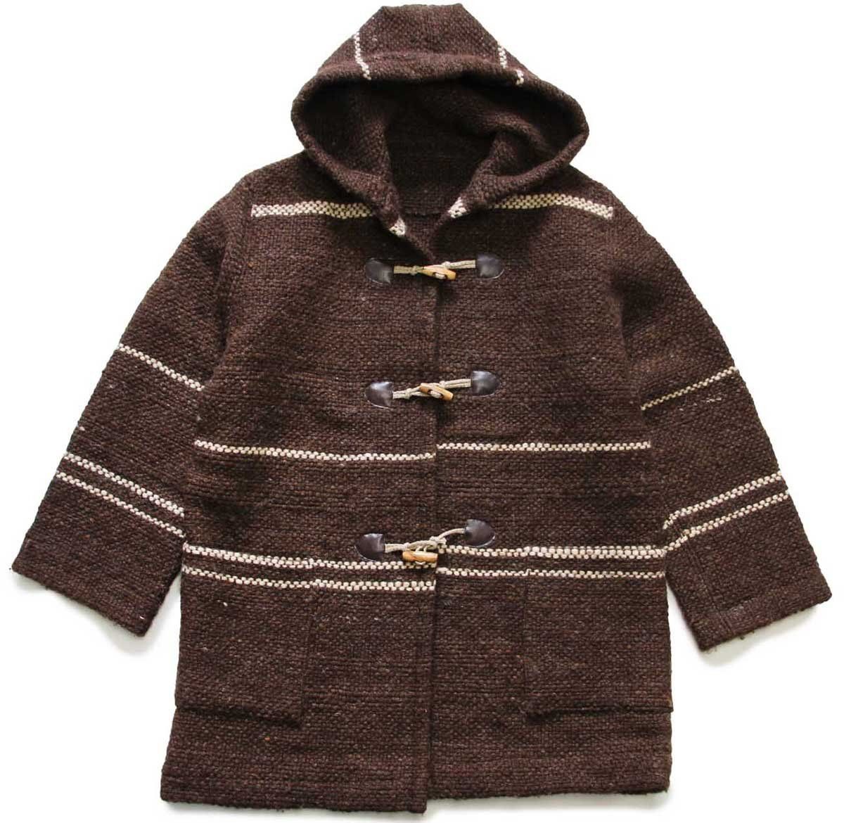 極美品 マッキントッシュ 36 マスタード ヘリンボーン ダッフル