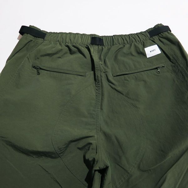wtaps tracks shorts 19ss カーキ 美品 wtaps ナイロンショートパンツ