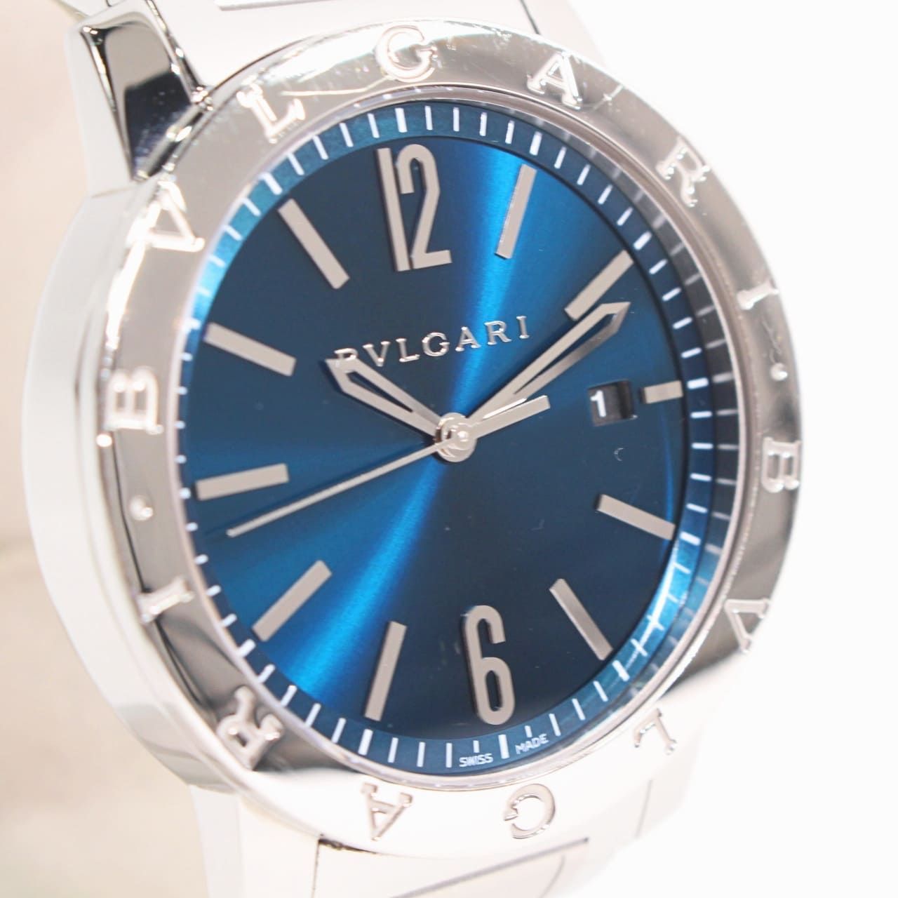 BVLGARI ブルガリ BB41C3SSD ブルガリブルガリ ネイビー文字盤 腕時計 