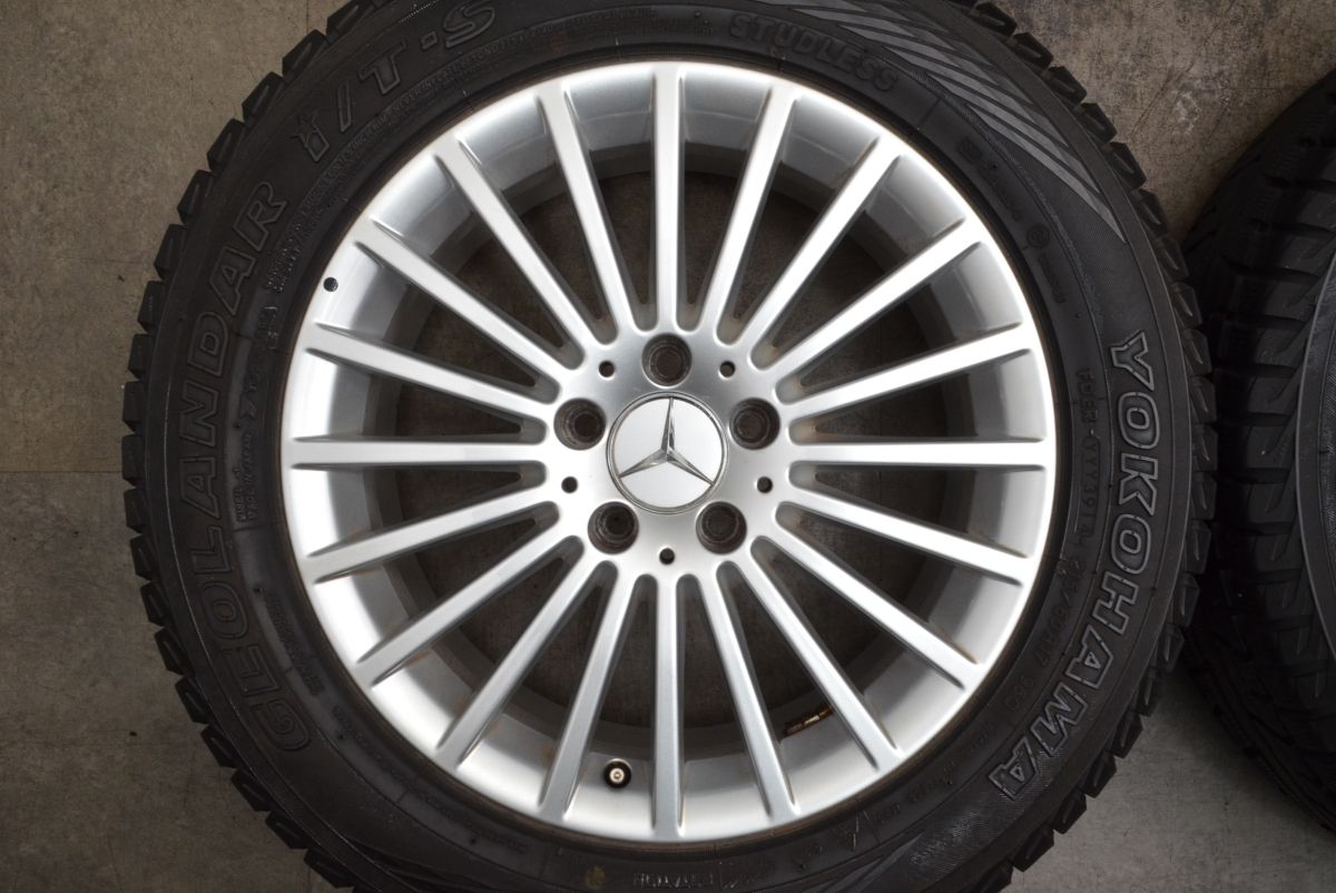 メルセデス GLA 17in 7J +48 PCD112 ハブ径66.7 IG50PLUS 215/60R17 4本 ベンツ GELBUT YPW01 スタッドレス X156(23010004)$ ユーロテック 17in 7J +48 PCD112 ヨコハマ アイスガード iG60 215