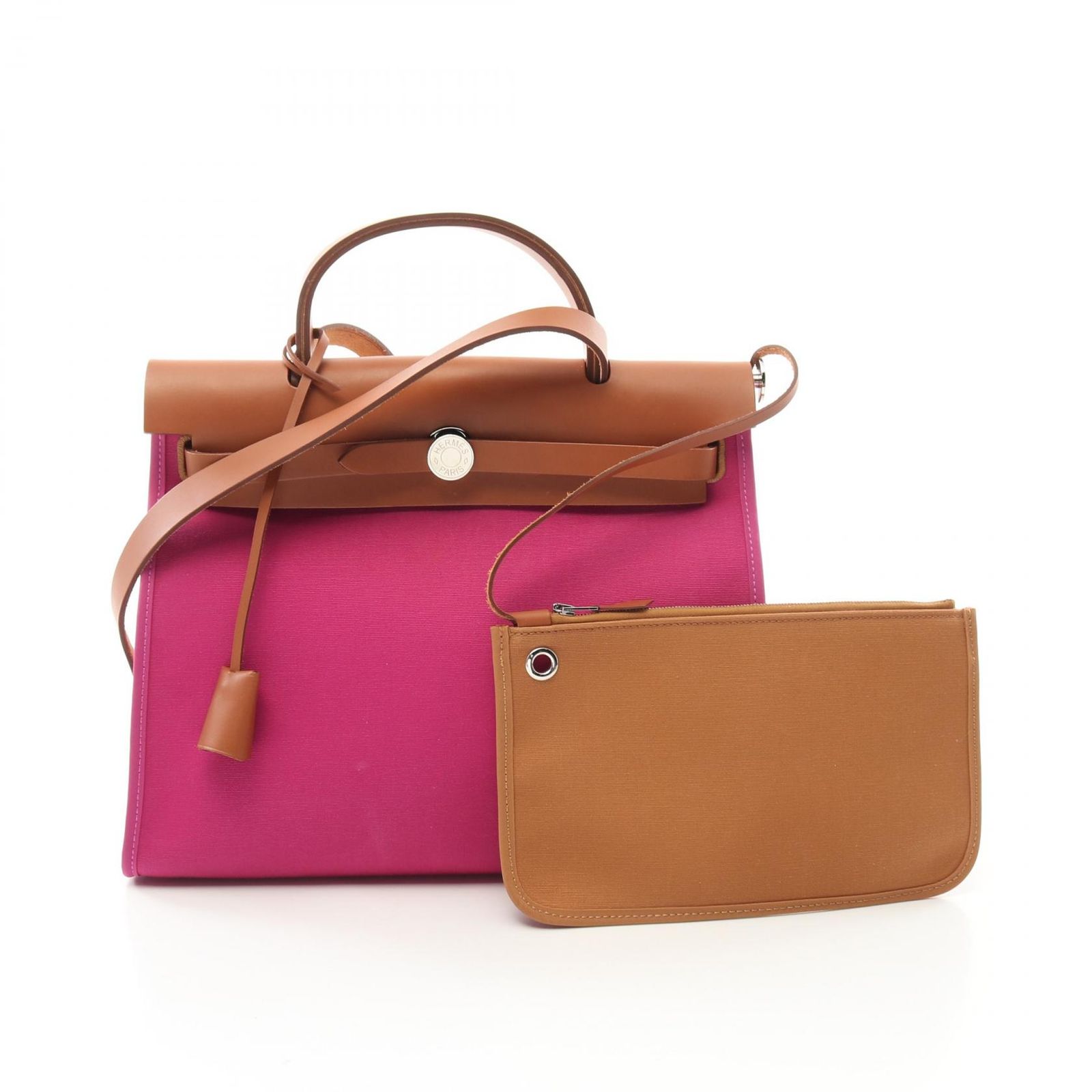 HERMES エルメス エールバッグジップPM マグノリア デゥンヌ ナチュラル ハンドバッグ